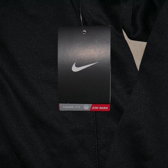 Nike Therma-Fit Sweatsuit Men's Size L-XL Black/Red Big Swoosh Outfit Set NWT - Picture 11 of 13